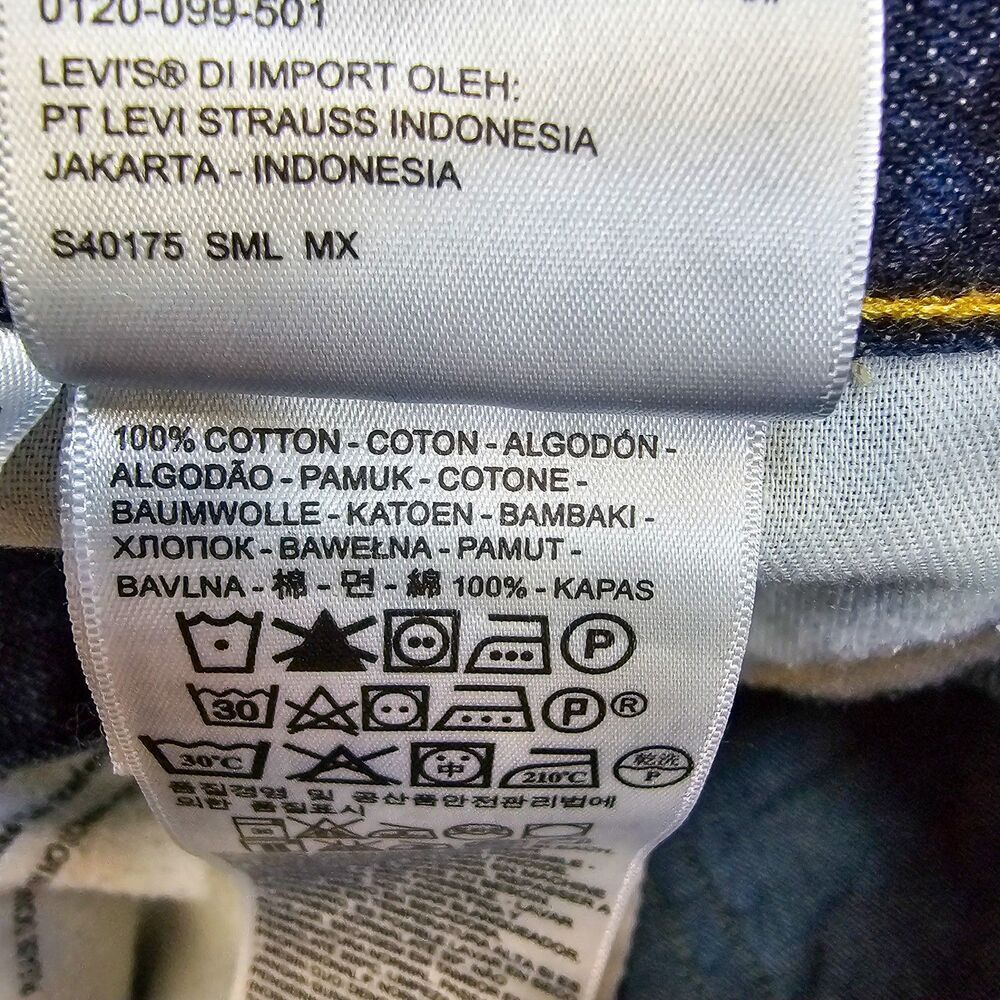 Levi Strauss & Co 505 Dark Wash Mid Rise Straight Men's Jeans Size 38 X 30 - Picture 7 of 7